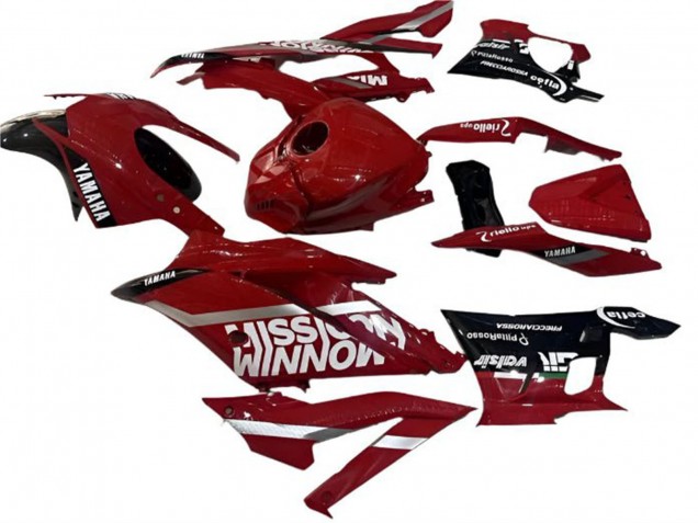 Lojas Carenagens Moto Yamaha YZF R3/R25 2022-2024 - Vermelho Preto Valsir