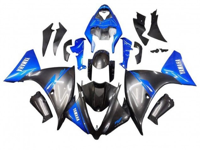 Lojas Carenagens Moto Yamaha YZF 1000 R1 2009-2011 - Azul Cinzento Preto