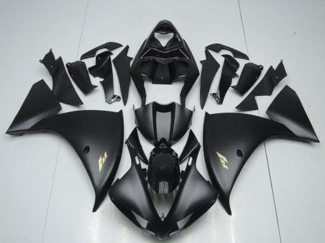 Lojas Carenagens Moto Yamaha YZF 1000 R1 2009-2011 - Preto Fosco Ouro Decal