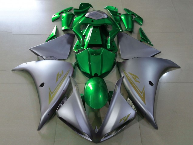 Lojas Carenagens Moto Yamaha YZF 1000 R1 2009-2011 - Prata Verde