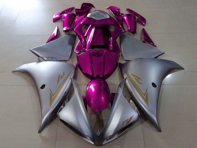 Lojas Carenagens Moto Yamaha YZF 1000 R1 2009-2011 - Prata Roxo