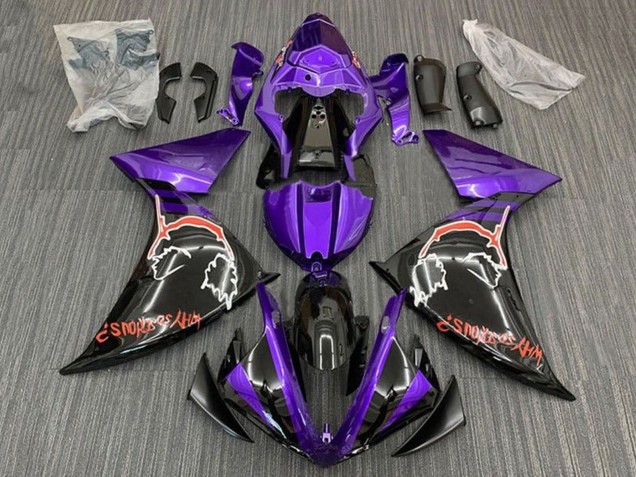 Lojas Carenagens Moto Yamaha YZF 1000 R1 2009-2011 - Roxo Preto Vermelho Joker