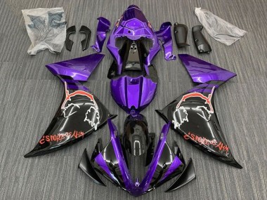 Lojas Carenagens Moto Yamaha YZF 1000 R1 2012-2014 - Roxo Preto Brilhante Vermelho Joker