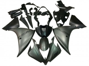 Lojas Carenagens Moto Yamaha YZF 1000 R1 2012-2014 - Cinzento Fosco Preto Fosco