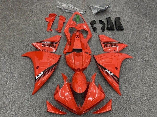 Lojas Carenagens Moto Yamaha YZF 1000 R1 2012-2014 - Vermelho Preto