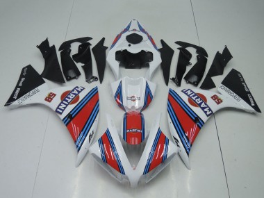 Lojas Carenagens Moto Yamaha YZF 1000 R1 2012-2014 - Branco Vermelho Azul Preto Martini