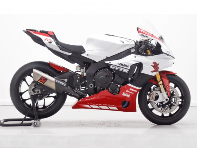 Lojas Carenagem Moto Yamaha YZF 1000 R1 2015-2019 - Branco Vermelho Preto GYTR