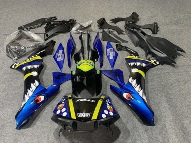 Lojas Carenagens Moto Yamaha YZF 1000 R1 2015-2019 - Azul Amarelo Preto Tubarão