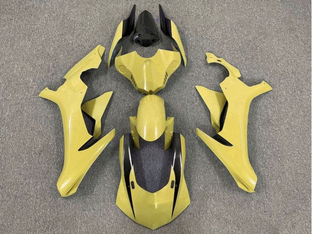 Lojas Carenagens Moto Yamaha YZF 1000 R1 2015-2019 - Amarelo Preto Brilhante