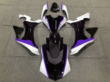 Lojas Carenagens Moto Yamaha YZF 1000 R1 2015-2019 - Branco Preto Brilhante Roxo