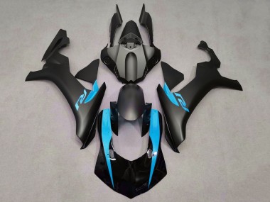 Lojas Carenagens Moto Yamaha YZF 1000 R1 2015-2019 - Preto Fosco Preto Brilhante Azul Claro