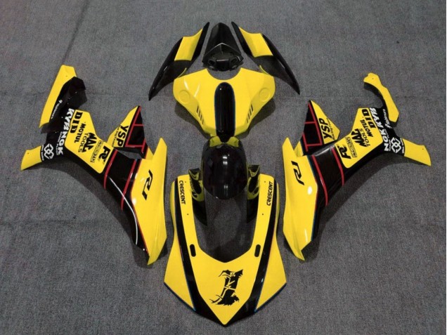 Lojas Carenagens Moto Yamaha YZF 1000 R1 2015-2019 - Amarelo Vermelho Preto
