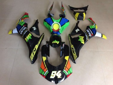 Lojas Carenagens Moto Yamaha YZF 1000 R1 2015-2019 - Verde Azul Amarelo Preto Vermelho Roda das Cores 94