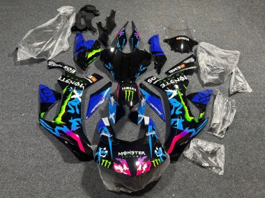 Lojas Carenagens Moto Yamaha YZF 1000 R1 2020-2025 - Preto Azul Rosa Monstro