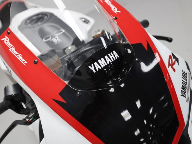 Lojas Carenagens Moto Yamaha YZF 1000 R1 2020-2025 - Branco Vermelho GYTR