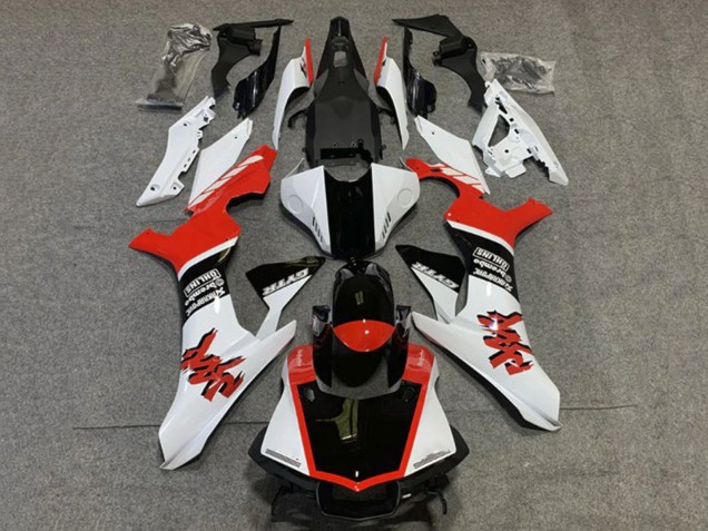 Lojas Carenagens Moto Yamaha YZF 1000 R1 2020-2025 - Branco Vermelho Preto Brilhante GYTR