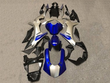 Lojas Carenagens Moto Yamaha YZF 1000 R1 2020-2025 - Prata Azul Preto Brilhante