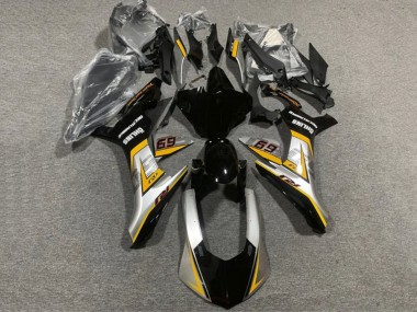 Lojas Carenagens Moto Yamaha YZF 1000 R1 2020-2025 - Prata Amarelo Preto Brilhante