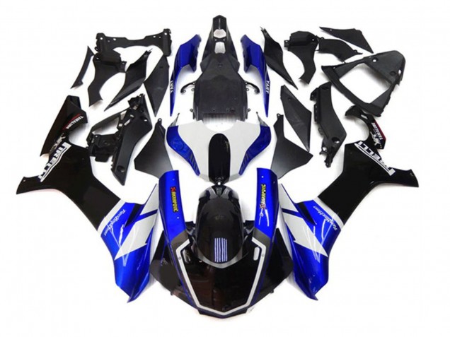 Lojas Carenagens Moto Yamaha YZF 1000 R1 2020-2025 - Azul Branco Preto Akropovic