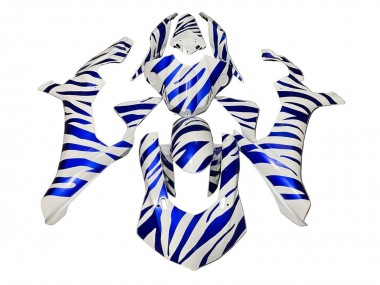 Lojas Carenagens Moto Yamaha YZF 1000 R1 2020-2025 - Branco Azul Zebra
