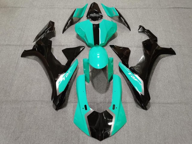 Lojas Carenagens Moto Yamaha YZF 1000 R1 2020-2025 - Azul Petróleo Preto Brilhante