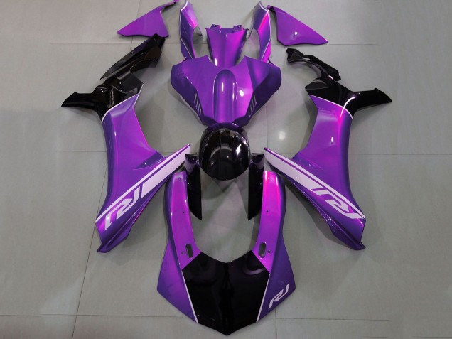Lojas Carenagens Moto Yamaha YZF 1000 R1 2020-2025 - Roxo Prata Preto Brilhante