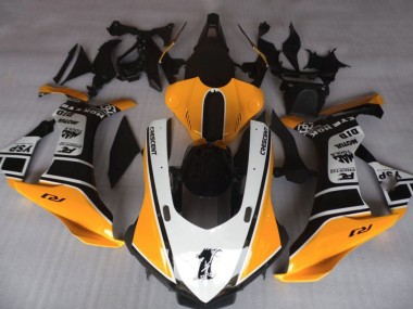 Lojas Carenagens Moto Yamaha YZF 1000 R1 2020-2025 - Laranja Branco Preto