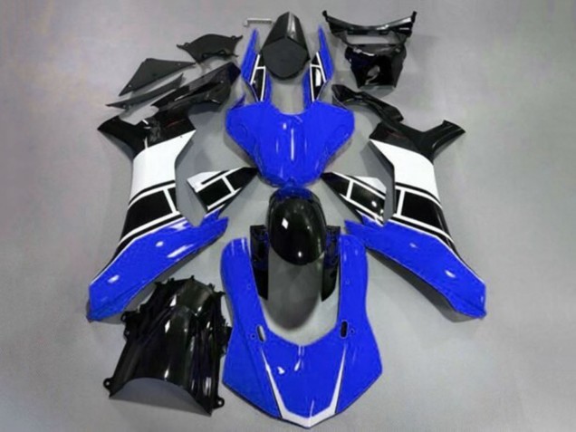 Lojas Carenagens Moto Yamaha YZF 1000 R1 2020-2025 - Azul Branco Preto Brilhante