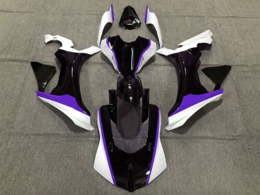 Lojas Carenagens Moto Yamaha YZF 1000 R1 2020-2025 - Branco Roxo Preto Brilhante