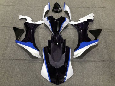 Lojas Carenagens Moto Yamaha YZF 1000 R1 2020-2025 - Branco Azul Preto Brilhante