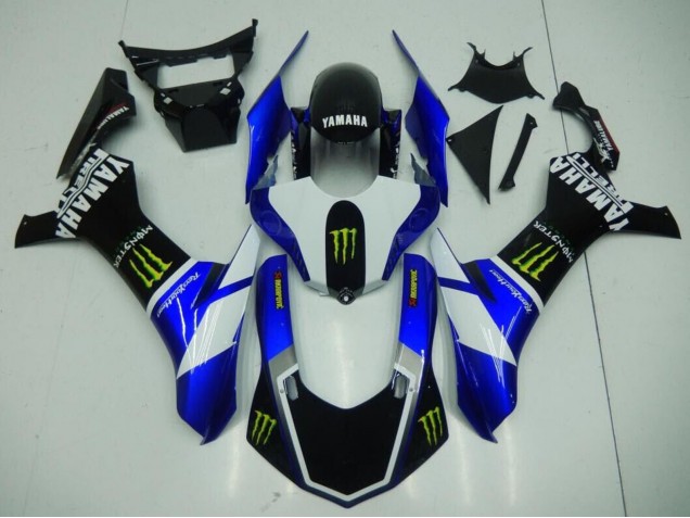 Lojas Carenagens Moto Yamaha YZF 1000 R1 2020-2025 - Azul Branco Preto Verde Monstro
