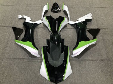 Lojas Carenagens Moto Yamaha YZF 1000 R1 2020-2025 - Branco Verde Preto Brilhante