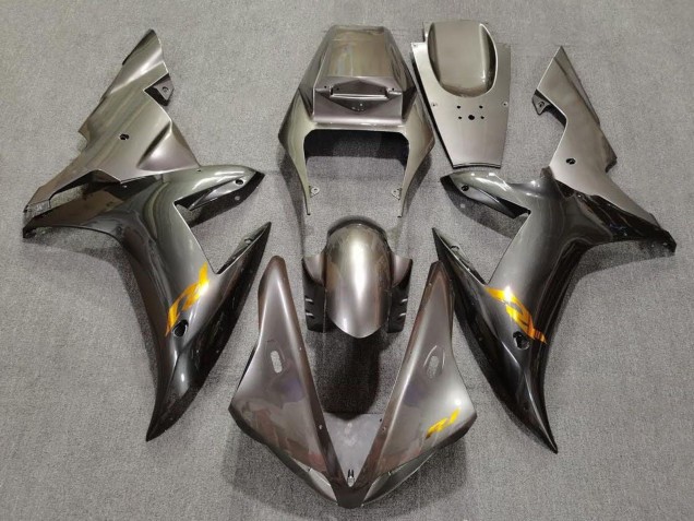Lojas Carenagens Moto Yamaha YZF 1000 R1 2002-2003 - Cinzento Ouro Decalques