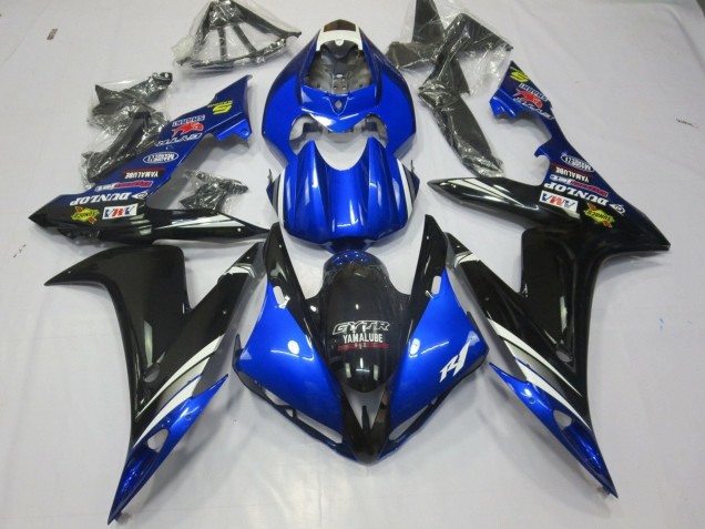 Lojas Carenagens Moto Yamaha YZF 1000 R1 2004-2006 - Azul Branco Prata Preto GYTR Yamalube Dunlop