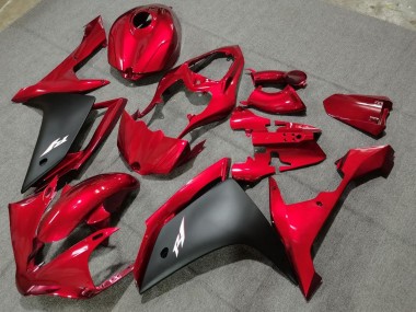 Lojas Carenagens Moto Yamaha YZF 1000 R1 2004-2006 - Vermelho Preto Fosco