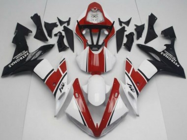 Lojas Kits Carenagem Moto Yamaha YZF 1000 R1 2004-2006 - Branco Vermelho Preto