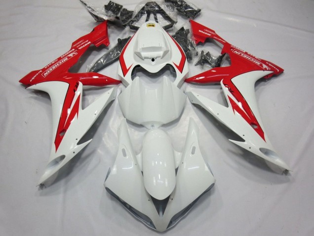 Lojas Carenagens Moto Yamaha YZF 1000 R1 2004-2006 - Branco Vermelho