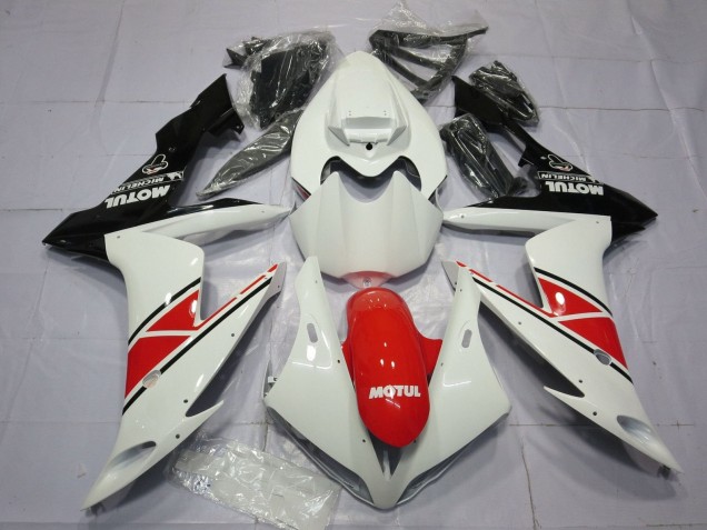 Lojas Carenagens Moto Yamaha YZF 1000 R1 2004-2006 - Branco Vermelho Preto
