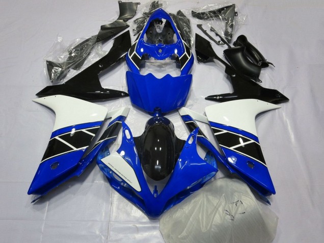 Lojas Carenagem Moto Yamaha YZF 1000 R1 2007-2008 - Azul Branco Preto