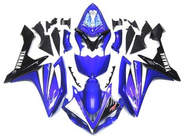 Lojas Kits Carenagem Moto Yamaha YZF 1000 R1 2007-2008 - Azul Branco Preto