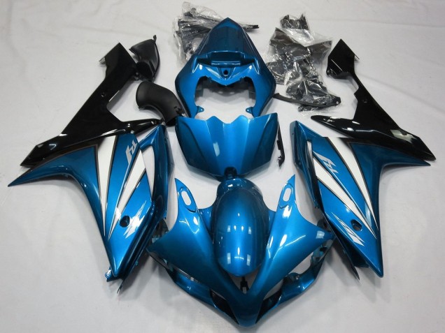 Lojas Carenagens Moto Yamaha YZF 1000 R1 2007-2008 - Azul Branco Preto