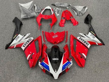 Lojas Carenagens Moto Yamaha YZF 1000 R1 2007-2008 - Vermelho Branco Azul Preto