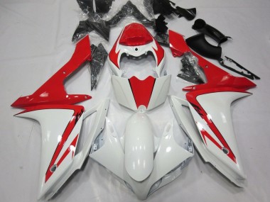 Lojas Carenagem Moto Yamaha YZF 1000 R1 2007-2008 - Branco Vermelho