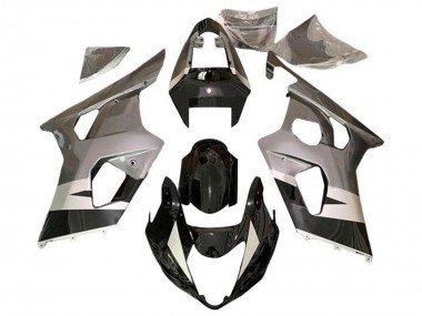 Lojas Carenagens Moto Suzuki GSXR 600 / GSXR 750 2004-2005 - Prata Preto Brilhante