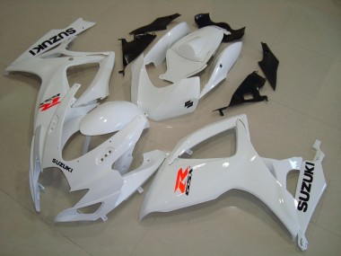 Lojas Carenagens Moto Suzuki GSXR 600 / GSXR 750 2004-2005 - Branco Vermelho Preto