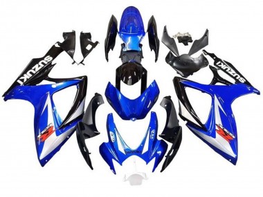 Lojas Carenagens Moto Suzuki GSXR 600 / GSXR 750 2006-2007 - Azul Branco Preto Vermelho
