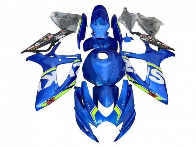 Lojas Carenagens Moto Suzuki GSXR 600 / GSXR 750 2006-2007 - Azul Branco Verde
