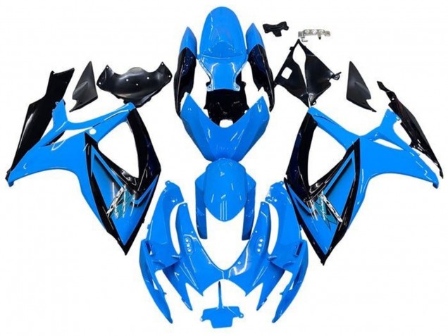 Lojas Carenagens Moto Suzuki GSXR 600 / GSXR 750 2006-2007 - Azul Claro Preto