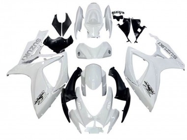 Lojas Carenagens Moto Suzuki GSXR 600 / GSXR 750 2006-2007 - Branco Preto