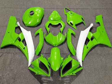 Lojas Carenagens Moto Yamaha YZF R6 2006-2007 - Verde Branco